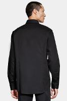 Camisa Aramis Slim Tricoline Algodão Manga Longa Preto