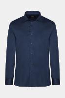 Camisa Aramis Slim Tricoline Algodão Manga Longa Marinho - 5