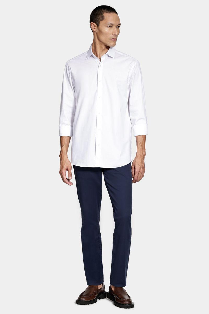 Camisa Aramis Slim Tricoline Algodão Manga Longa Branco - 2