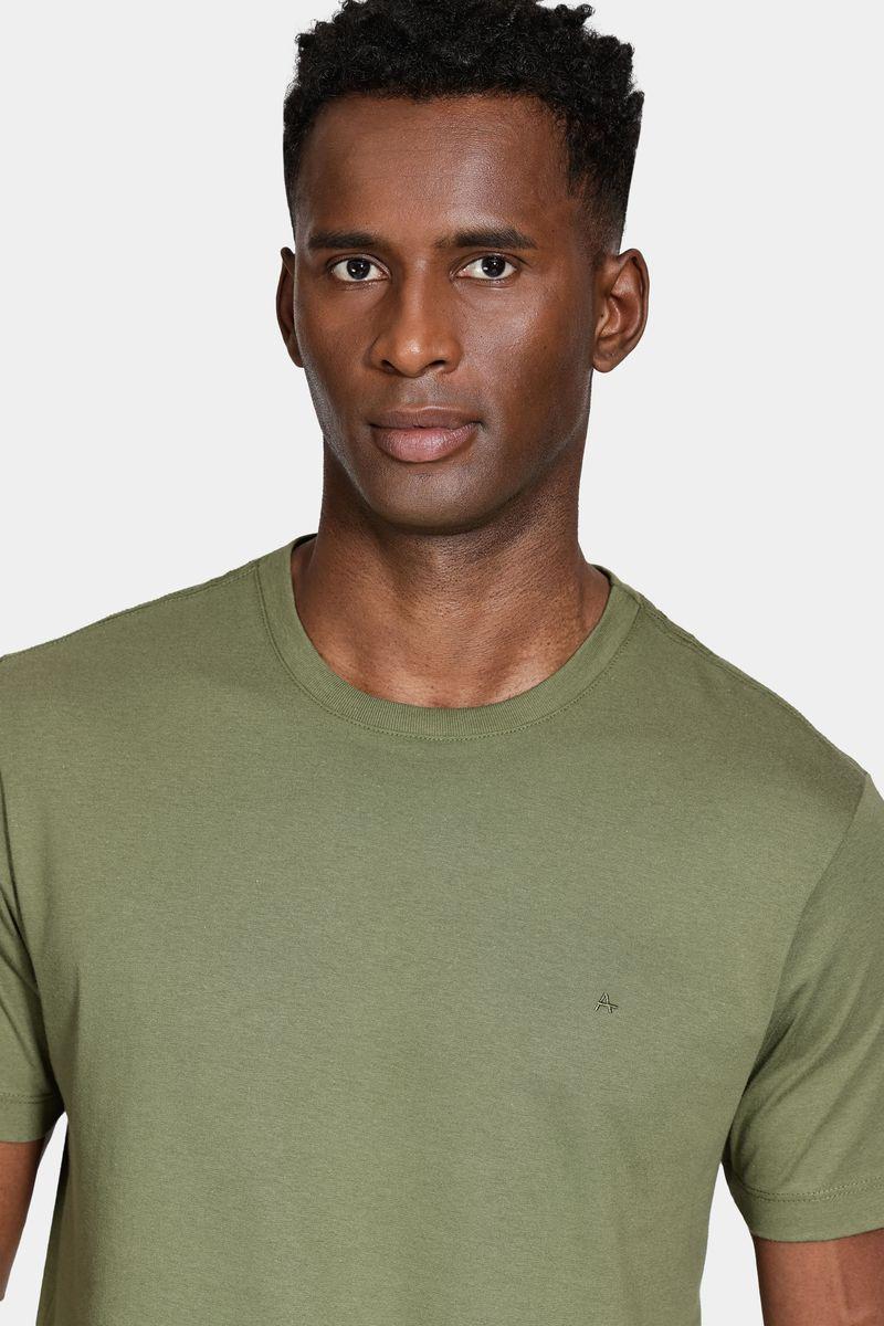 Camiseta Aramis Manga Curta Basica Verde Militar - 2