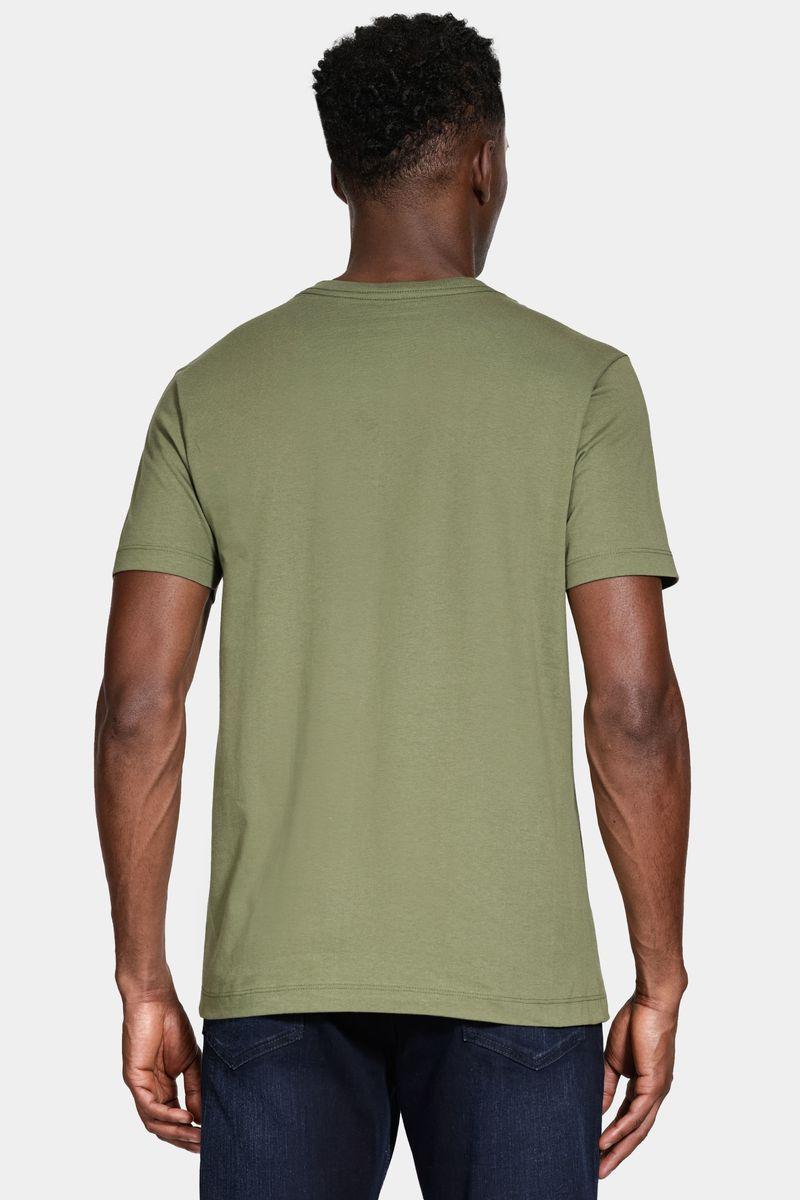 Camiseta Aramis Manga Curta Basica Verde Militar - 3