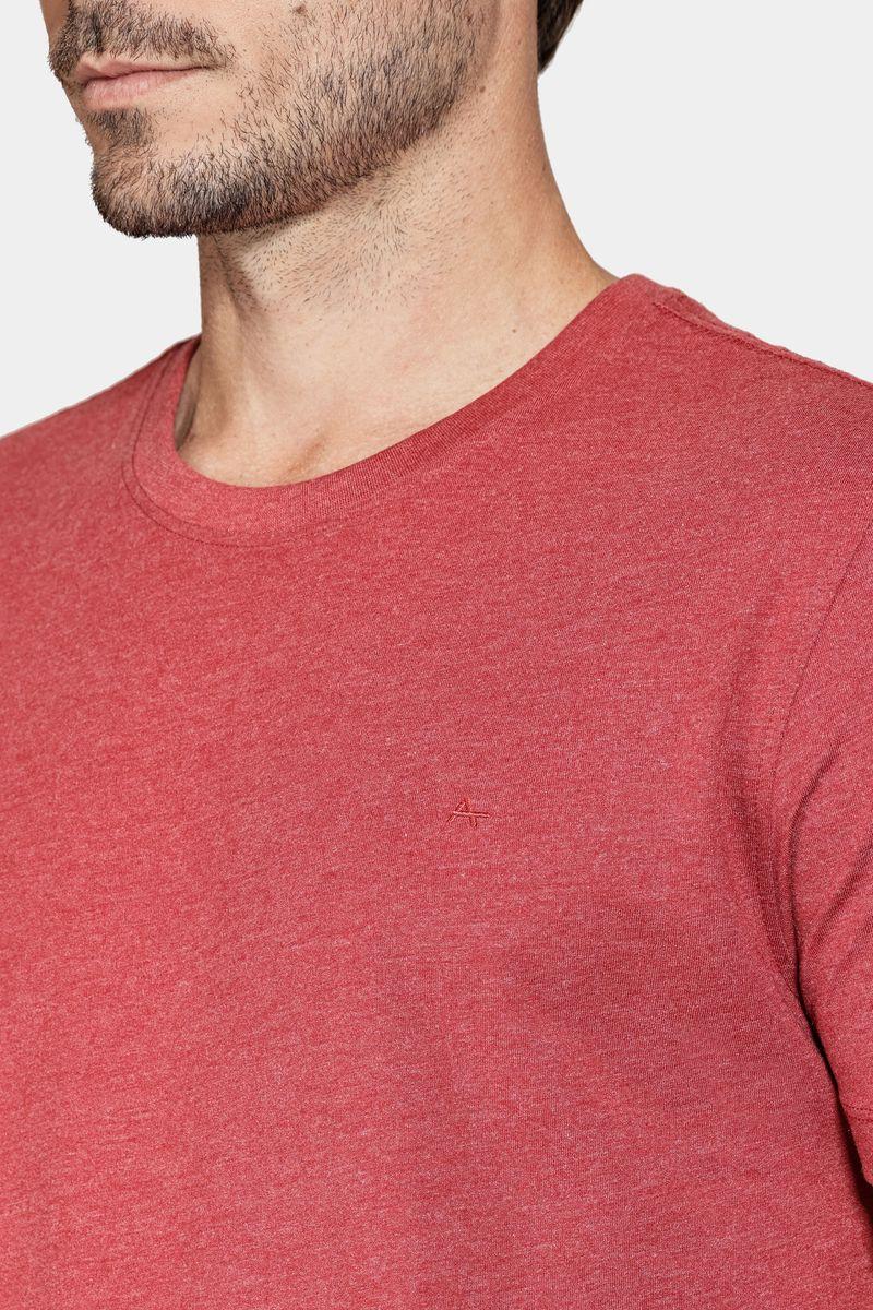 Camiseta Aramis Manga Curta Algodão Básica Vermelho - 2
