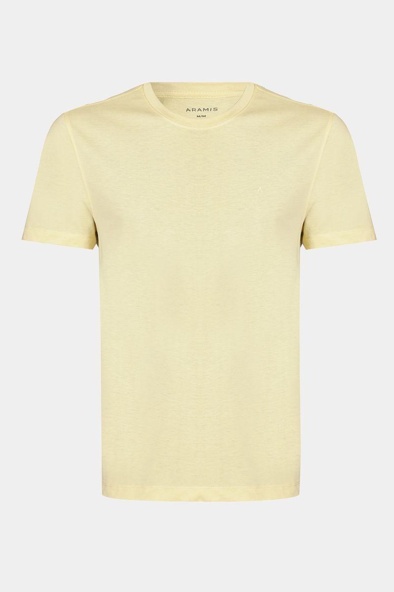 Camiseta Aramis Manga Curta Algodão Básica Vanilla - 1