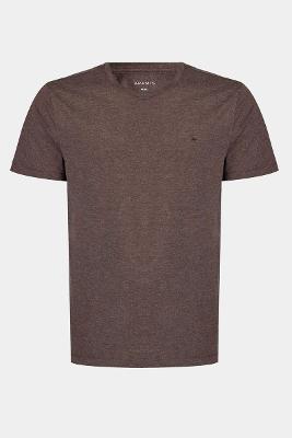 Camiseta Aramis Manga Curta Algodão Básica Cafe