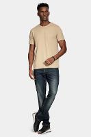 Camiseta Aramis Manga Curta Algodão Básica Areia - 2