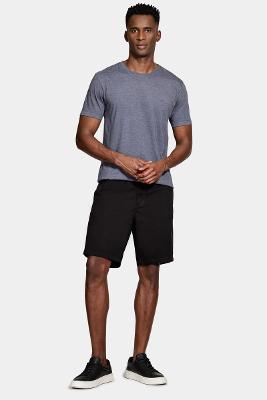 Camiseta Aramis Malha Mescla Manga Curta Básica Marinho