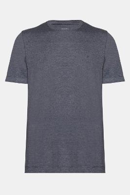Camiseta Aramis Malha Mescla Manga Curta Básica Marinho