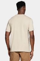 Camiseta Aramis Malha Mescla Manga Curta Básica Bege - 3