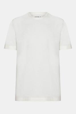 Camiseta Aramis Crepe Algodão Manga Curta Off White