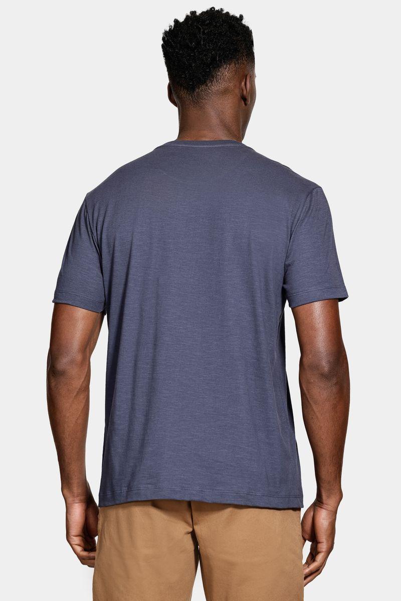 Camiseta Aramis Algodão Flamê Manga Curta Marinho - 3