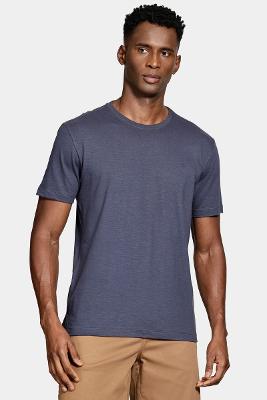 Camiseta Aramis Algodão Flamê Manga Curta Marinho