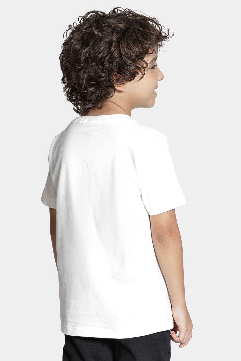 Camiseta Aramis Infantil Manga Curta Pixel Off White - 3