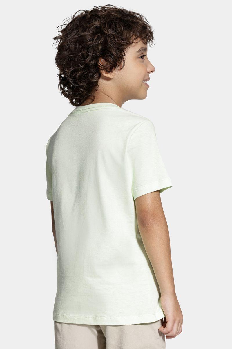 Camiseta Aramis Infantil Manga Curta Estampa Pixel Lima - 3