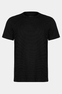 Camiseta Aramis Manga Curta Canelado Vegas Preto