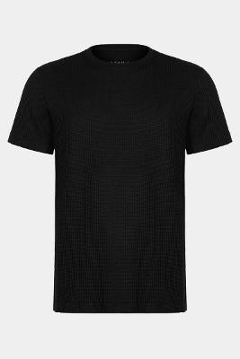 Camiseta Aramis Manga Curta Canelado Vegas Preto