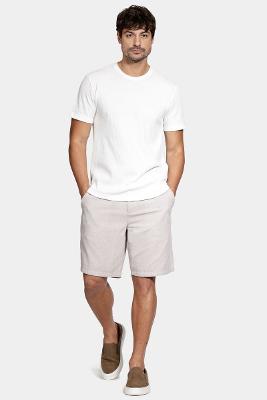 Camiseta Aramis Manga Curta Canelado Vegas Off White