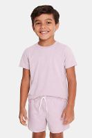 Camiseta Aramis Infantil Manga Curta Stonada Lilas - 1