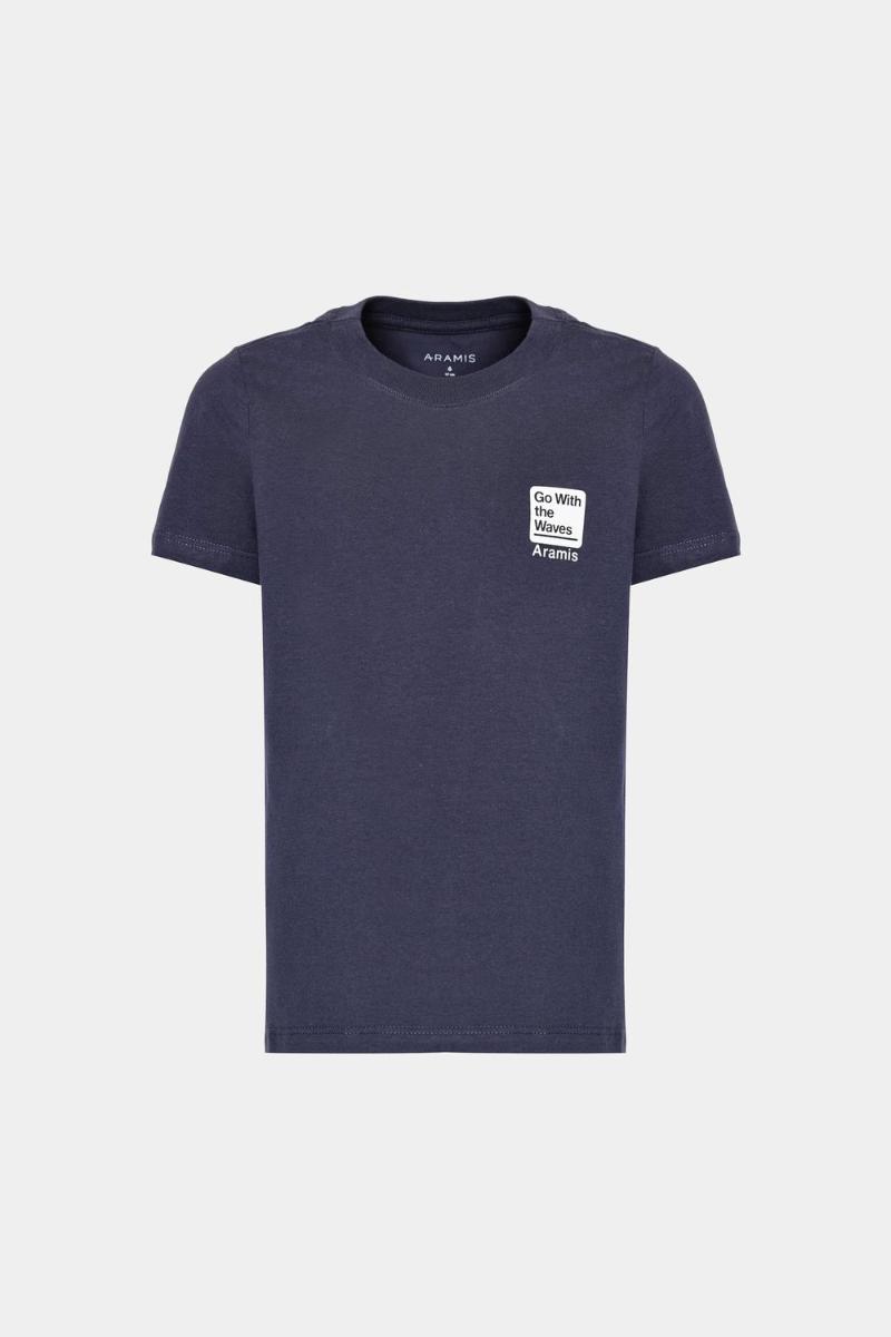 Camiseta Aramis Infantil Manga Curta com frase Navy - 6