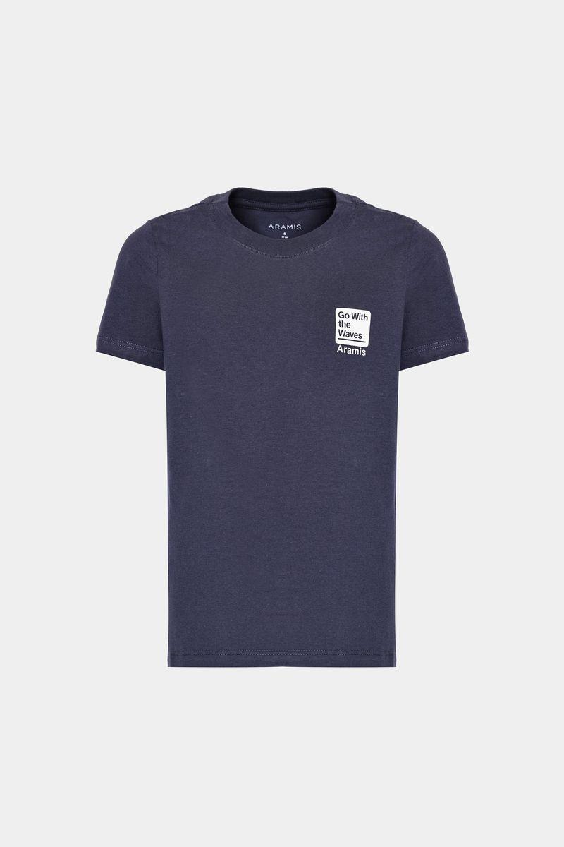Camiseta Aramis Infantil Manga Curta com frase Navy - 5