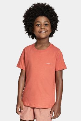 Camiseta Aramis Infantil Manga Curta Linhas Cobre
