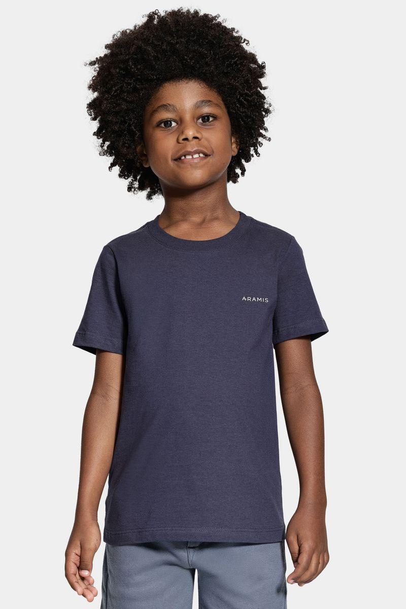 Camiseta Aramis Infantil Manga Curta Estampa Navy - 1