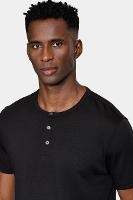 Camiseta Aramis Manga Curta Jersey Henley Preto - 2
