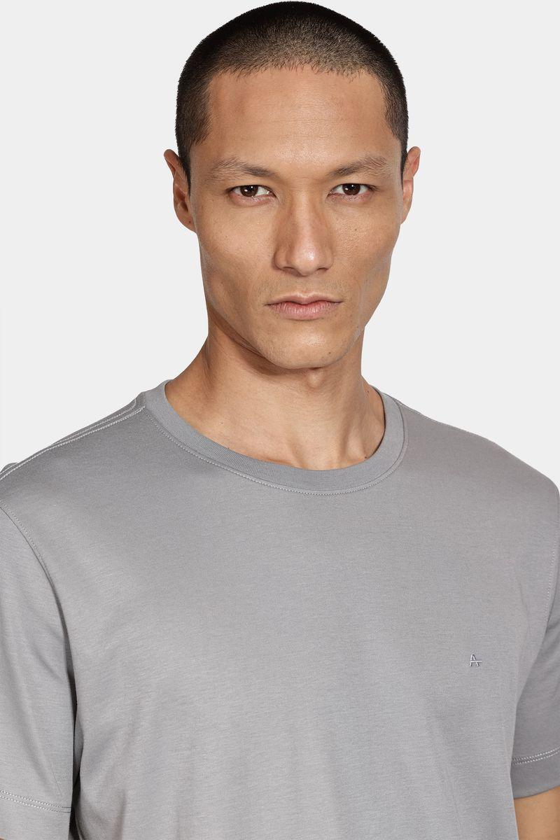 Camiseta Aramis Manga Curta Interlock Pima Granito - 2