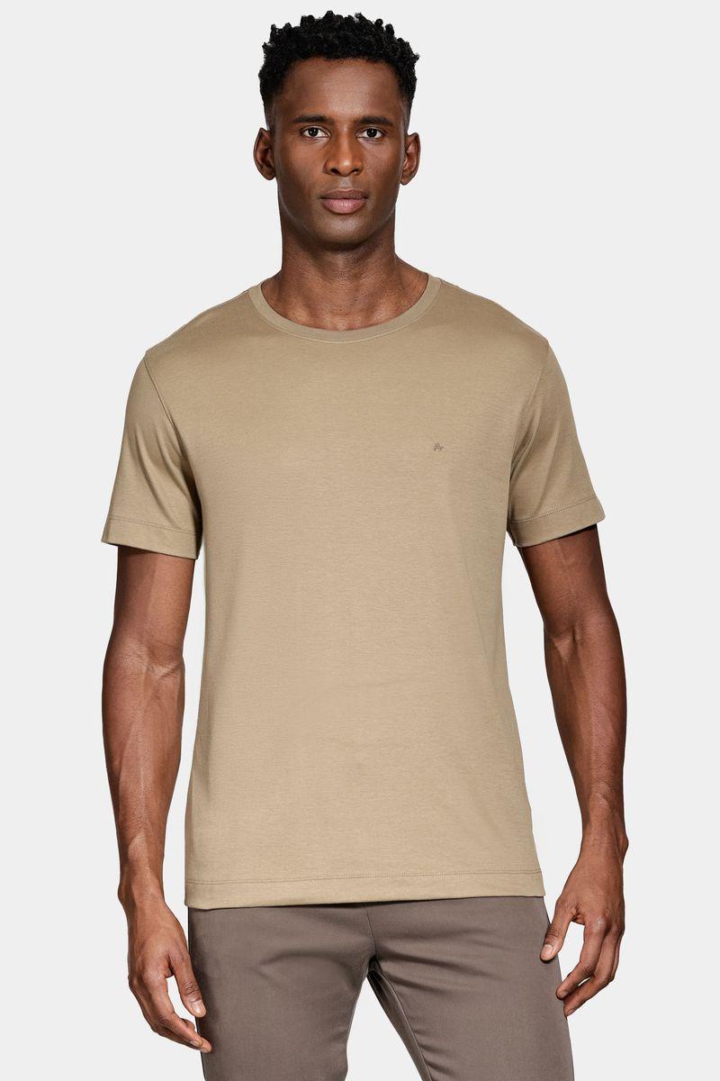 Camiseta Aramis Manga Curta Interlock Pima Areia 116 - 1