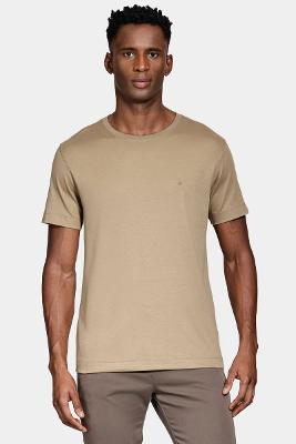 Camiseta Aramis Manga Curta Interlock Pima Areia 116