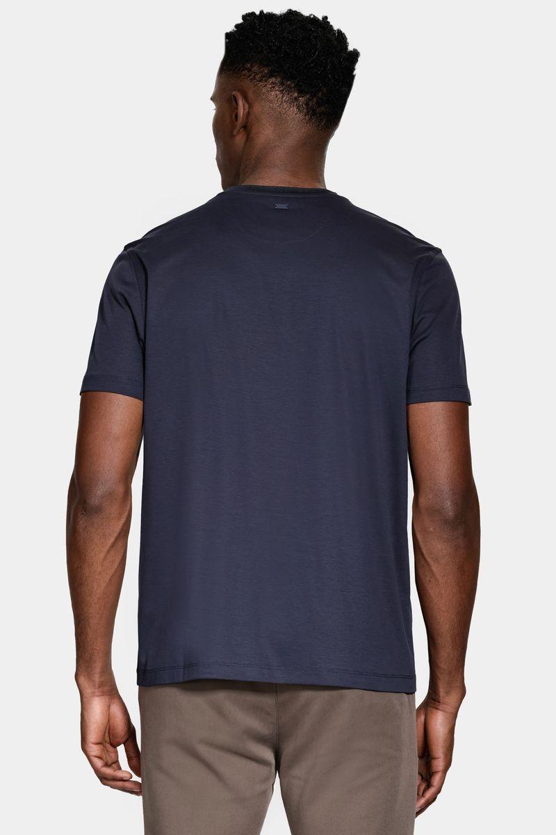 Camiseta Aramis Manga Curta Silk Blend Modal Navy - 3