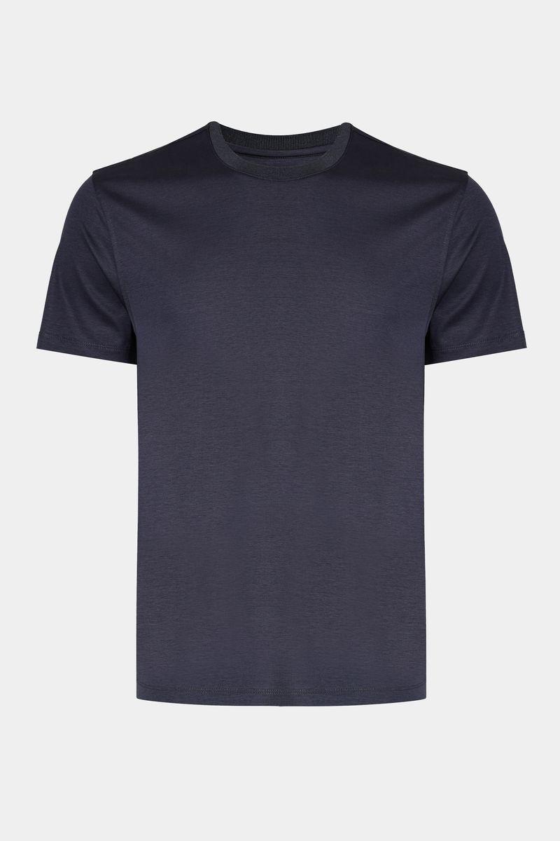 Camiseta Aramis Manga Curta Silk Blend Modal Navy - 4