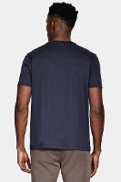 Camiseta Aramis Manga Curta Silk Blend Modal Navy - 3