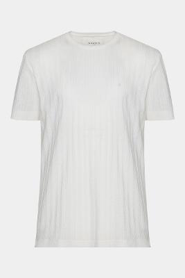 Camiseta Aramis Manga Curta Malha Stela Off White