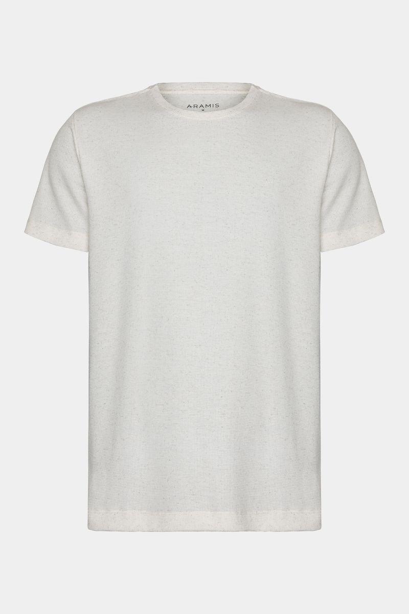 Camiseta Aramis Manga Curta Malha Maxilin Natural - 1