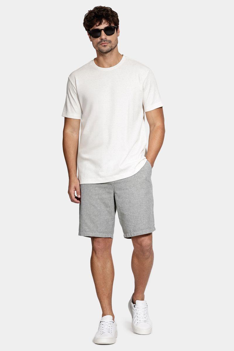 Camiseta Aramis Manga Curta Malha Maxilin Natural - 2