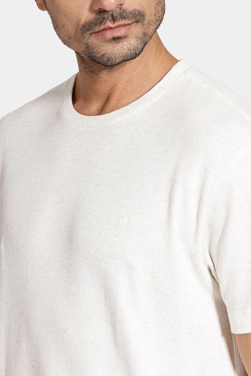 Camiseta Aramis Manga Curta Malha Maxilin Natural - 3