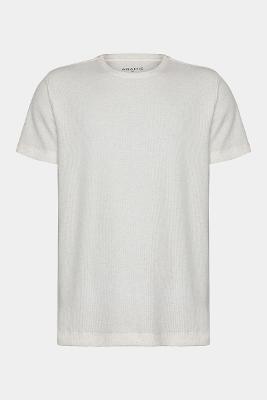 Camiseta Aramis Manga Curta Malha Maxilin Natural