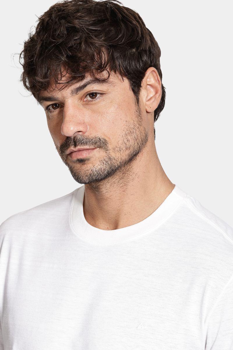 Camiseta Aramis Manga Curta Malha Beirute Off White - 3