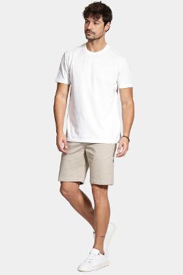 Camiseta Aramis Manga Curta Malha Beirute Off White