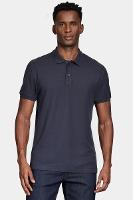 Polo Aramis Manga Curta Piquet Mescla Básica Marinho - 1