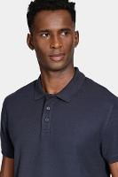 Polo Aramis Manga Curta Piquet Mescla Básica Marinho - 2