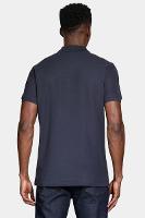 Polo Aramis Manga Curta Piquet Mescla Básica Marinho - 3