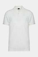 Polo Aramis Manga Curta Algodão Piquet Mescla Básica Branco - 4