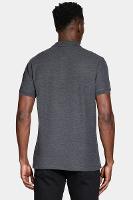 Polo Aramis Manga Curta Piquet Mescla Básica Grafite - 3