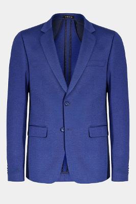 Paletó Aramis Malha Mescla Super Slim Azul Medio