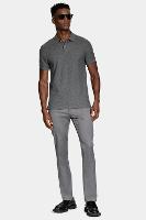 Polo Aramis Manga Curta Melange Grafite Mescla - 3