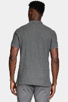 Polo Aramis Manga Curta Melange Grafite Mescla - 5