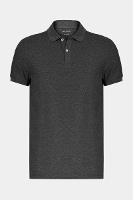 Polo Aramis Manga Curta Melange Cinza Grafite - 1