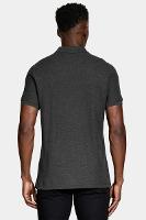Polo Aramis Manga Curta Melange Cinza Grafite - 4