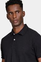 Polo Aramis Manga Curta Lisa Piquet Preto